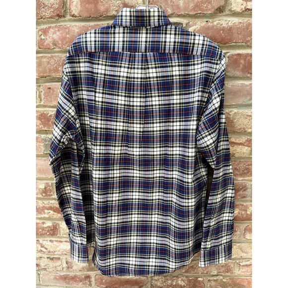 Ralph Lauren Men's Classic Fit Plaid Oxford Size Preppy Blue Red Navy Plaid - Picture 3 of 9